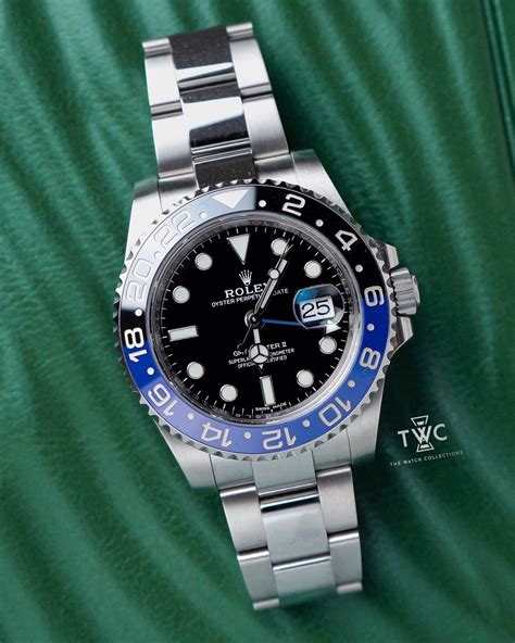 rolex batman gmt master ii price|Rolex Batman retail price.